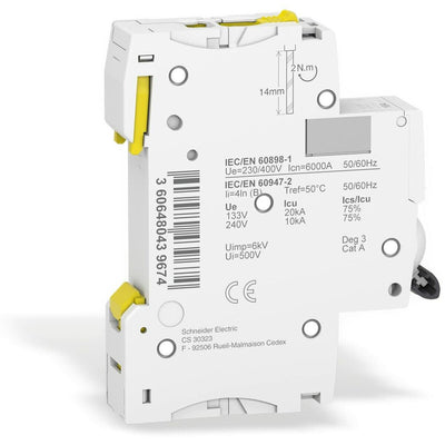 Commutation différentielle résidentielle Schneider Electric A9F03110 (Reconditionné A)