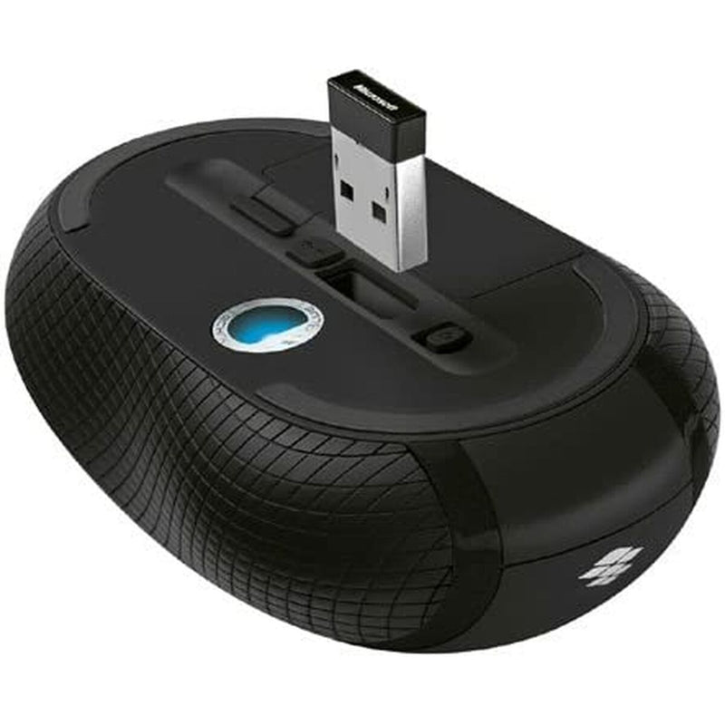 Mouse Microsoft Schwarz Ergonomisch Drahtlos (Restauriert A)