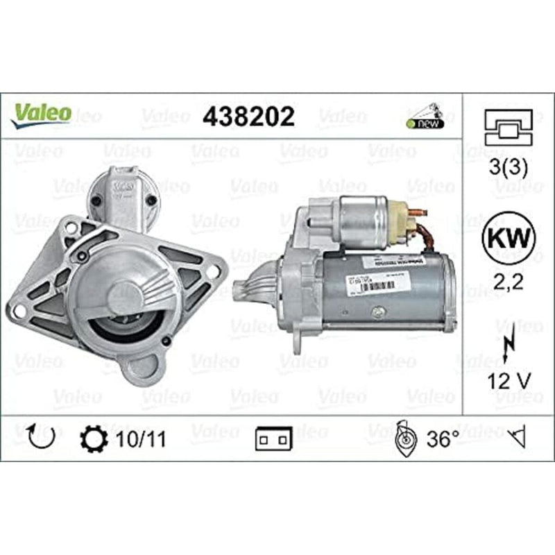 Starter motor 438202 (Refurbished A)