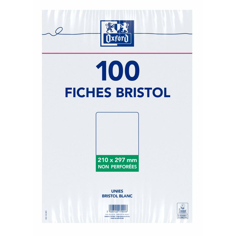 Fiches Oxford Blanc A4 (Reconditionné A)