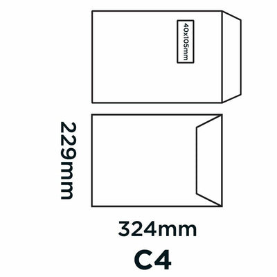 Envelopes C4 Transparent window (Refurbished A)