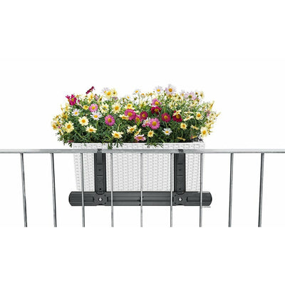 Support pour accrocher les pots de fleur au balcon Plastique (Reconditionné B)