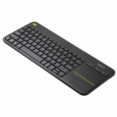 Clavier Logitech K400 Plus Écran tactile Anglais QWERTY Noir (Reconditionné A)