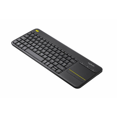 Keyboard with Touchpad Logitech 920-007129 Wireless AZERTY French Black (Refurbished B)