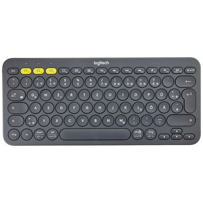 Bluetooth-Tastatur Logitech 920-007566 Qwertz Deutsch Schwarz Grau (Restauriert A)