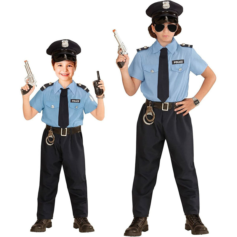 Costume per Bambini 140 cm Poliziotto Azzurro (Ricondizionati A)