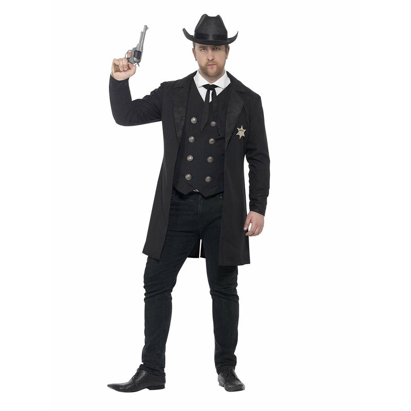 Costume per Adulti Sheriff Nero (Ricondizionati B)