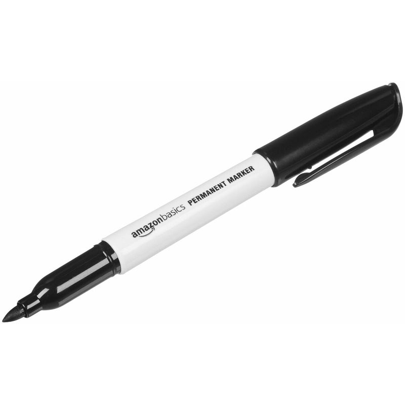 Permanent marker Amazon Basics PY100201 Black (Refurbished A+)