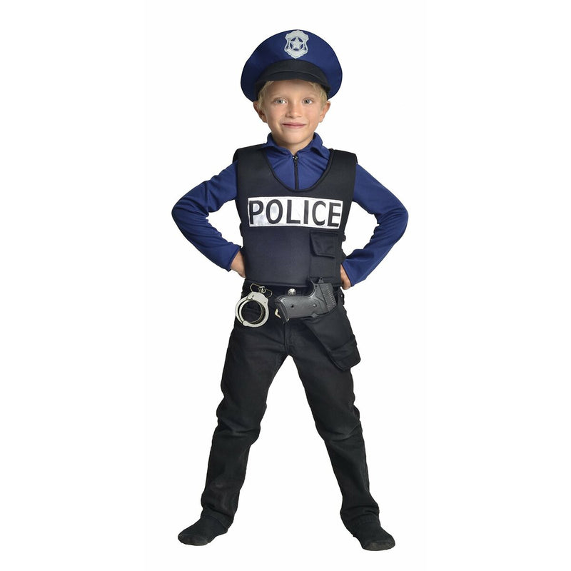 Costume for Children Police Officer Black (Refurbished C)