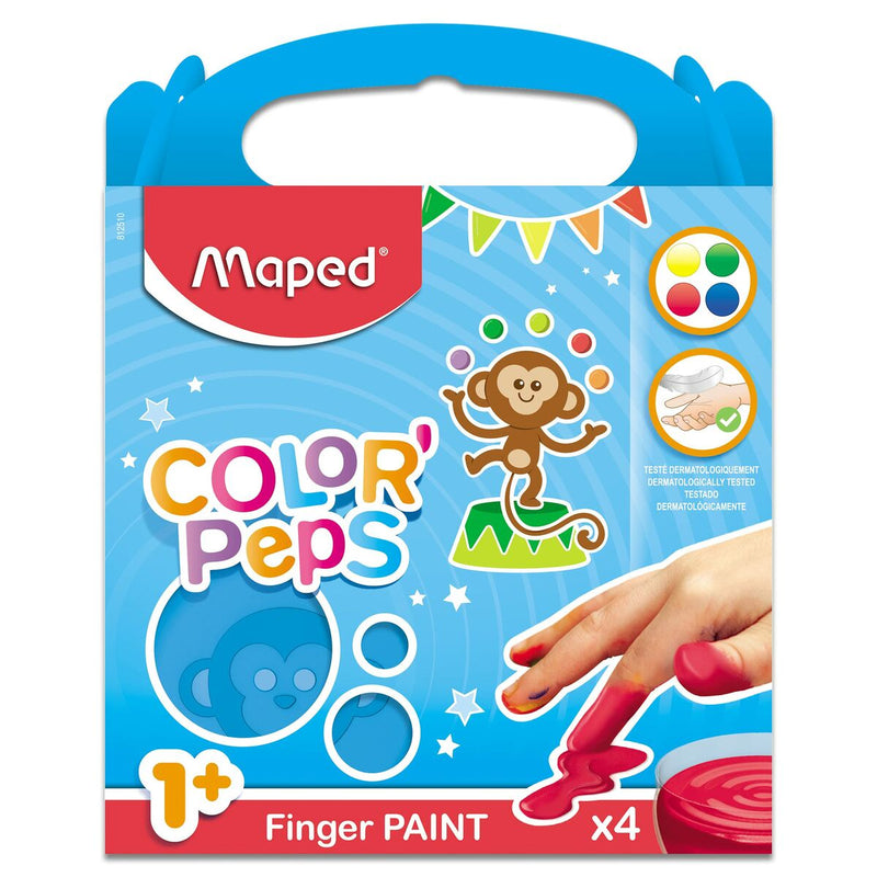 Pintura de Dedos Maped Set de 4 Botes (Reacondicionado A)