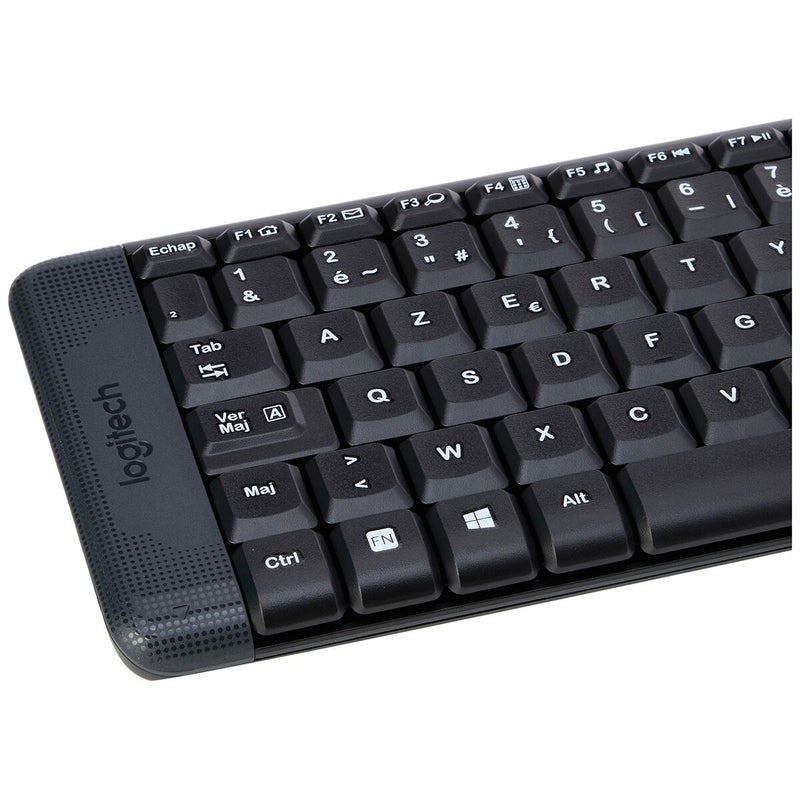 Teclado y Ratón Inalámbrico Logitech MK220 Negro Francés (Reacondicionado B)