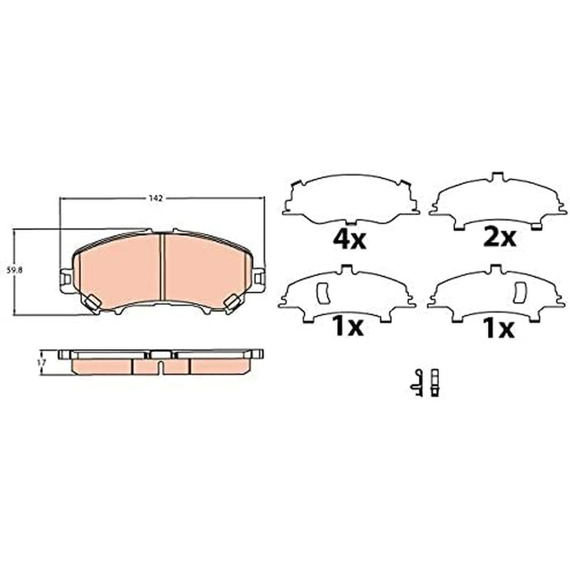 Plaquettes de frein TRW GDB3622 (Reconditionné A)