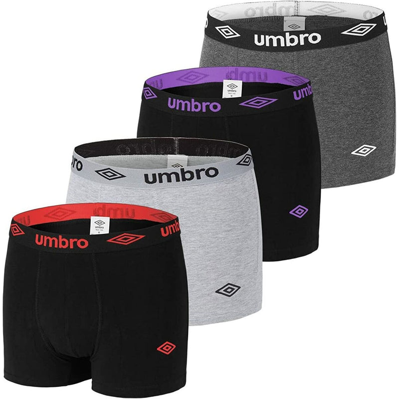 Boxer da Uomo Umbro UMB/1/BCX4 L Nero Grigio (Ricondizionati A)