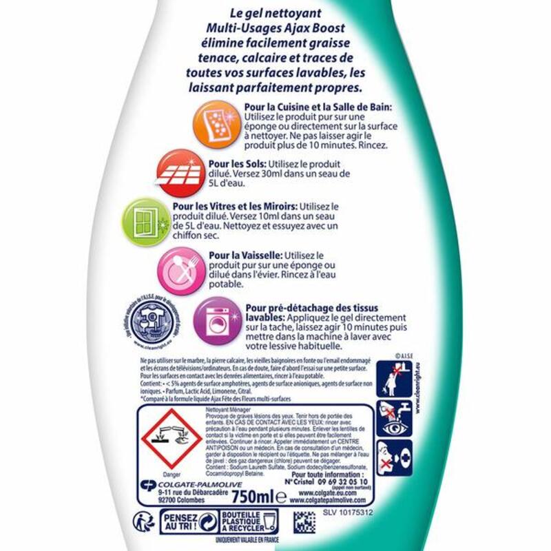 Gel Detergente Boost Multiuso Mela (750 ml) (Ricondizionati A+)