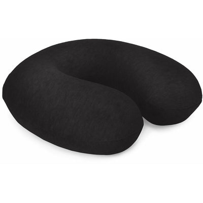 Viscoelastic Neck Pillow with Ergonomic Contours Amazon Basics Black (Refurbished B)