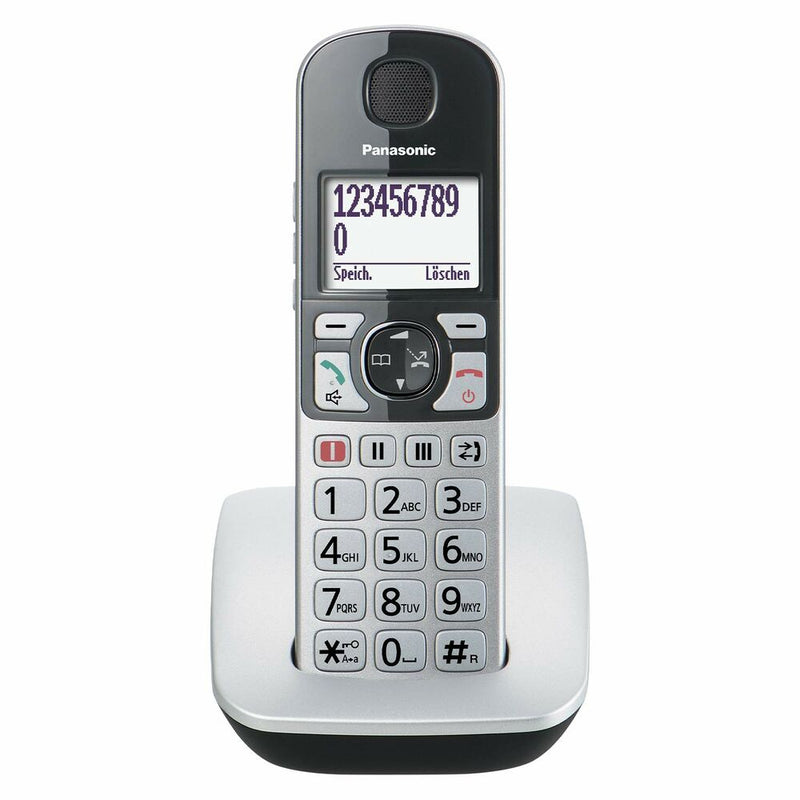 Teléfono Inalámbrico Panasonic KX-TGE510GS Negro (Reacondicionado A)