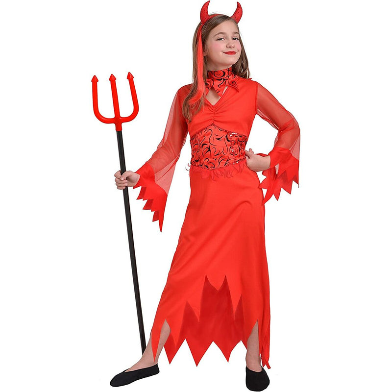 Costume for Children Red Devil Girl (Refurbished A+)