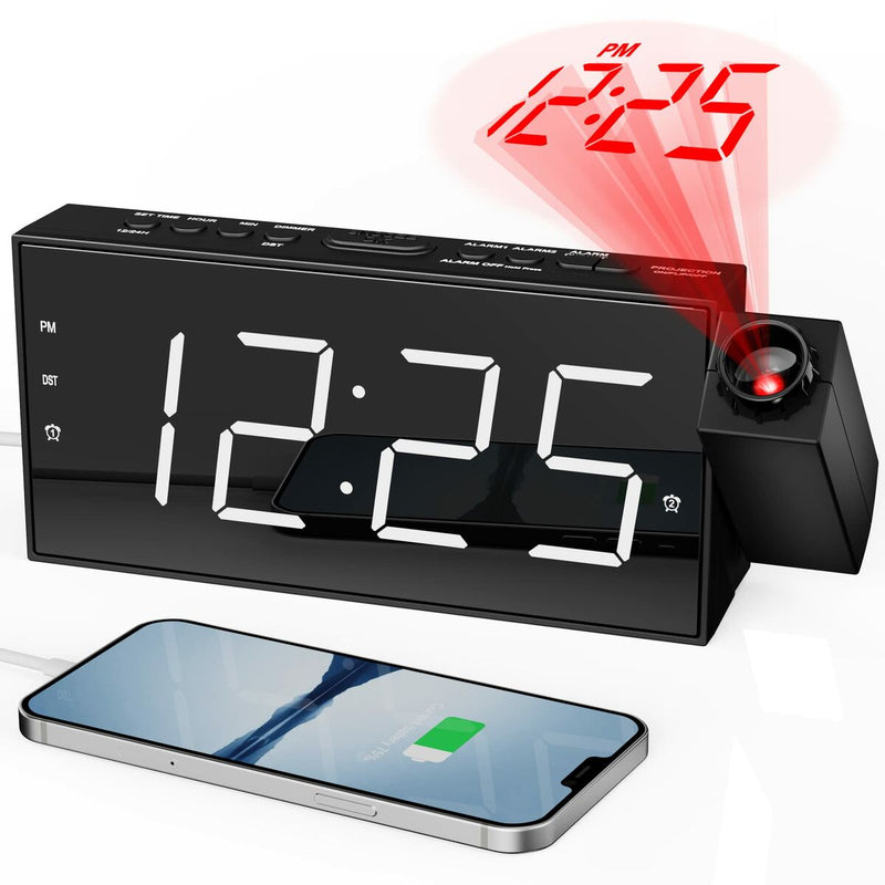 Radio Alarm Clock with LCD Projector (Refurbished B)