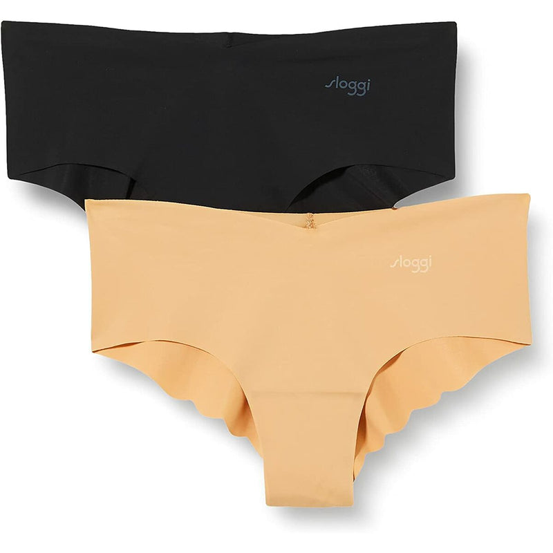 Slip Sloggi L Nero Beige (Ricondizionati A)