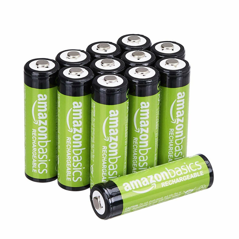 Batterie Ricaricabili Amazon Basics AA 1,2 V (12 Unità) (Ricondizionati A)