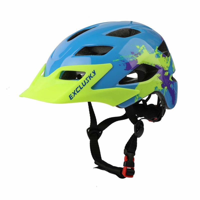 Casco de Ciclismo para Niños 50-57 cm Azul Visera (Reacondicionado A)