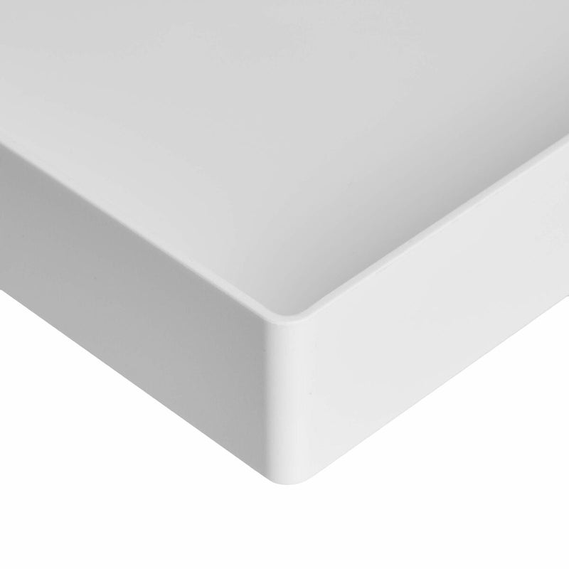 Plateau de qualification Amazon Basics Blanc Plastique 2 Unités (Reconditionné A+)