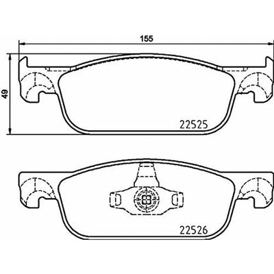 Bremsbeläge Brembo P68065 (Restauriert B)