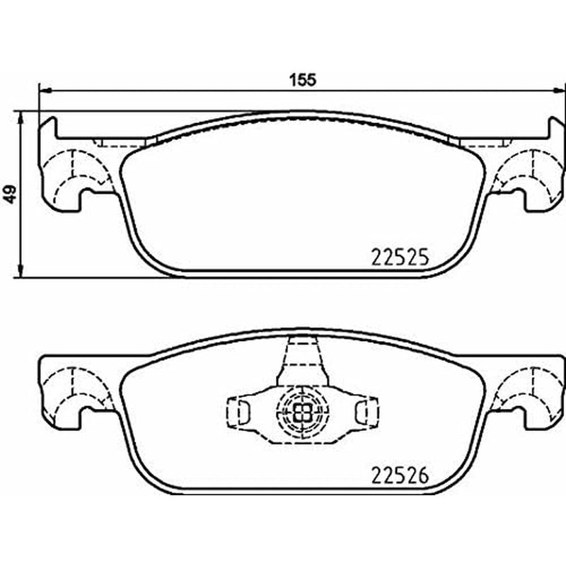 Bremsbeläge Brembo P68065 (Restauriert B)