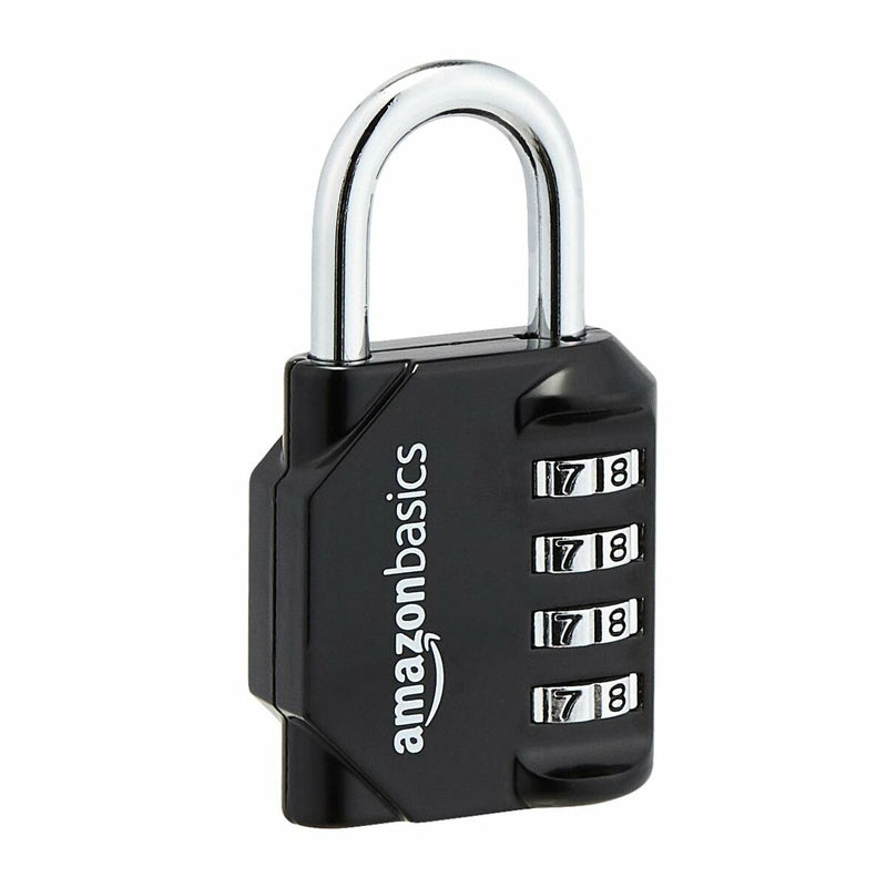 Combination padlock Amazon Basics AB-PL111 Black (Refurbished A)