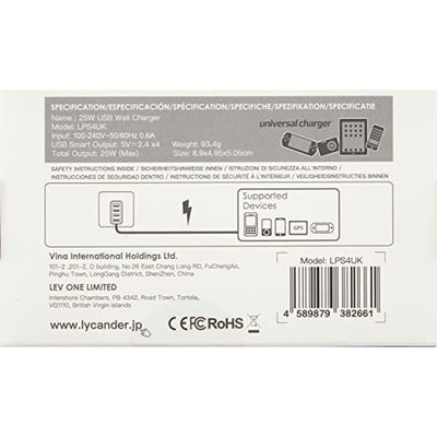 Power Plug Lycander LPS4UK English USB (Refurbished A+)