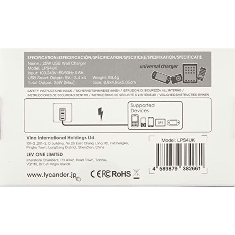 Netzstecker Lycander LPS4UK Englisch USB (Restauriert A+)