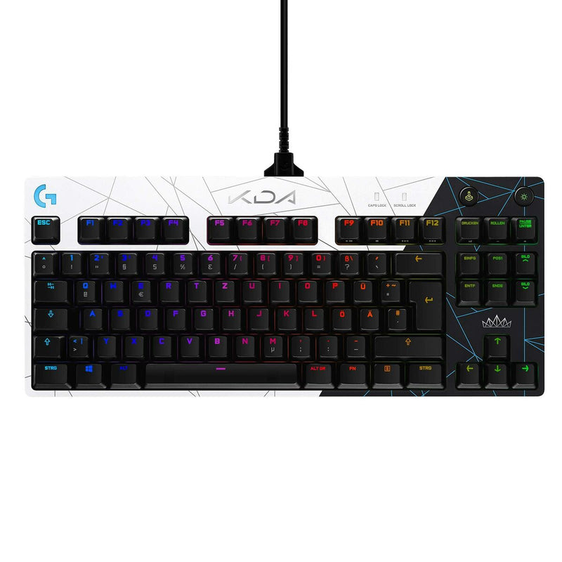 Tastatur Logitech LOL-KDA2.0 QWERTZ Deutsch Schwarz/Weiß (Restauriert A)