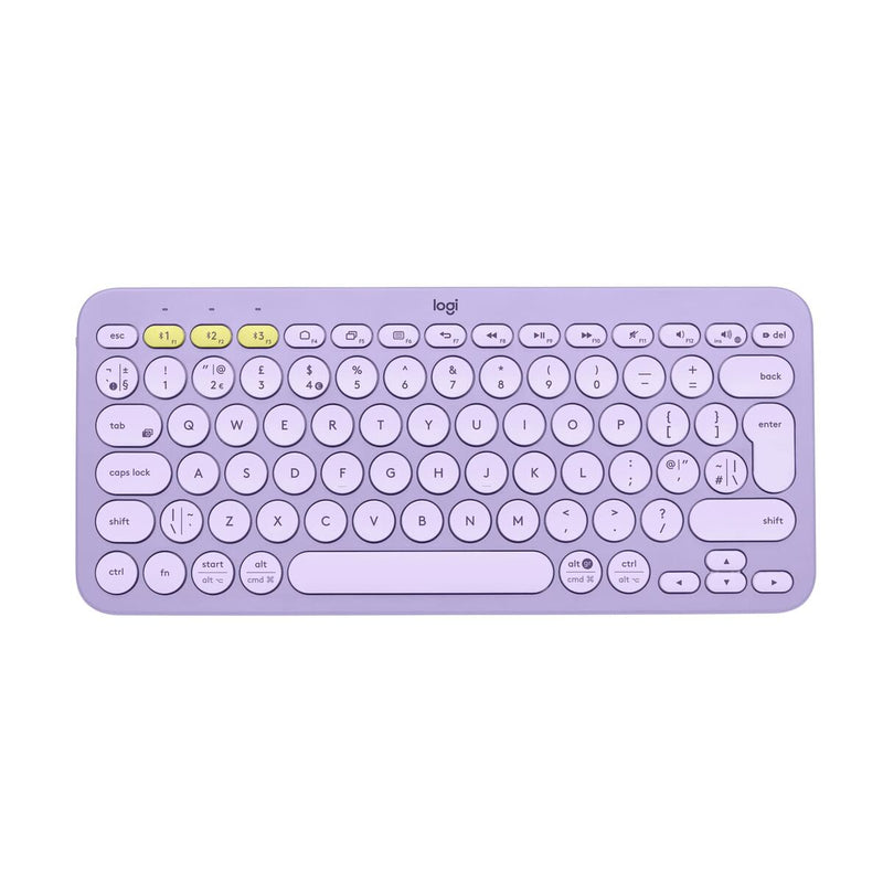 Tastatur Logitech K380 Violett Wireless Qwerty Italienisch (Restauriert A)