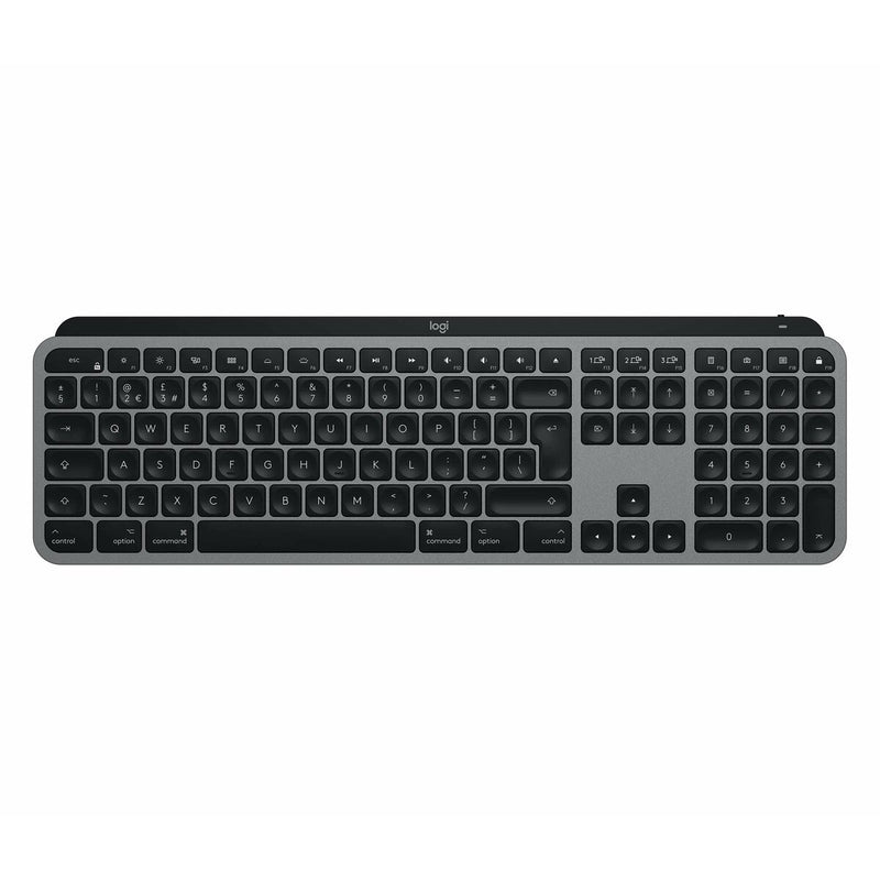 Tastatur Logitech Italienisch Bunt Graphit QWERTY (Restauriert B)