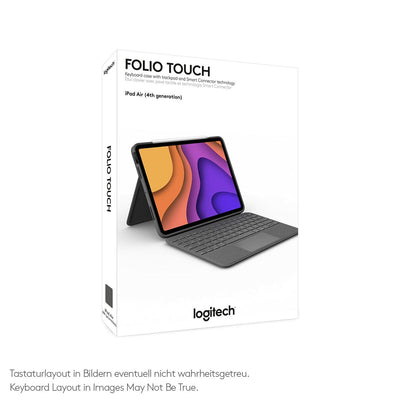 Tablet cover Logitech Folio Touch Grey QWERTZ (Refurbished C)