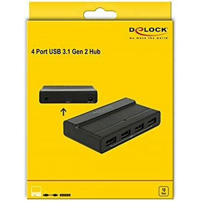 USB Hub DELOCK Black (Refurbished A+)