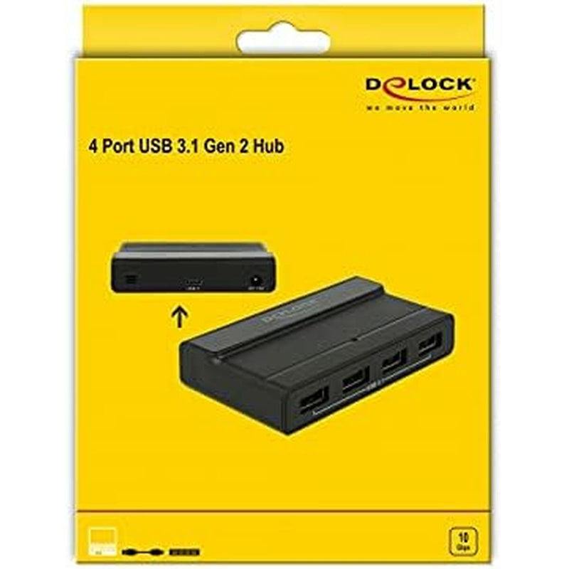 Hub USB DELOCK Schwarz (Restauriert A+)