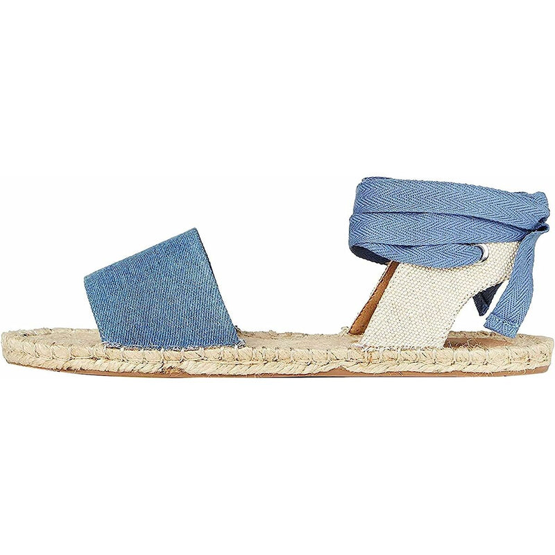 Sandales pour Femme find. Tie Up Flat Bleu 36 (Reconditionné A)