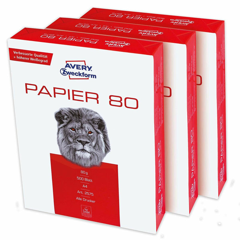 Papel para Imprimir Avery Zweckform 2579-100 Blanco A4 (Reacondicionado B)