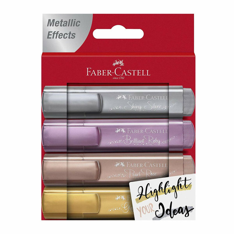 Highlighter Faber-Castell Metallic Effects (4 Units) (Refurbished A)