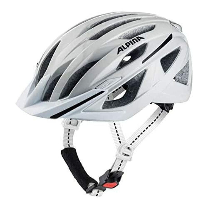 Casco da Ciclismo per Adulti Alpina 55-59 cm Bianco Luce LED (Ricondizionati A)