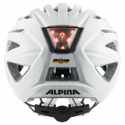 Casco da Ciclismo per Adulti Alpina 55-59 cm Bianco Luce LED (Ricondizionati A)