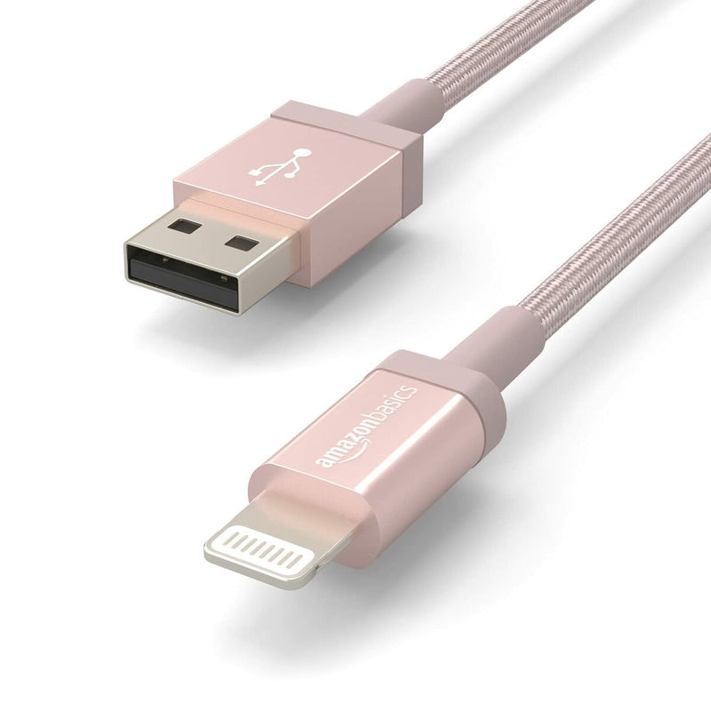 USB Cable Amazon Basics Suitable for iPod, iPhone, iPad, MP3 (Refurbished A)