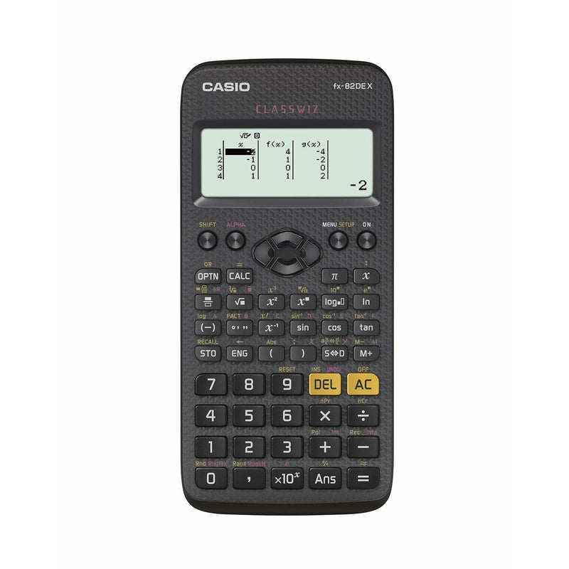 Calculatrice scientifique Casio FX-82DE X Noir (Reconditionné B)