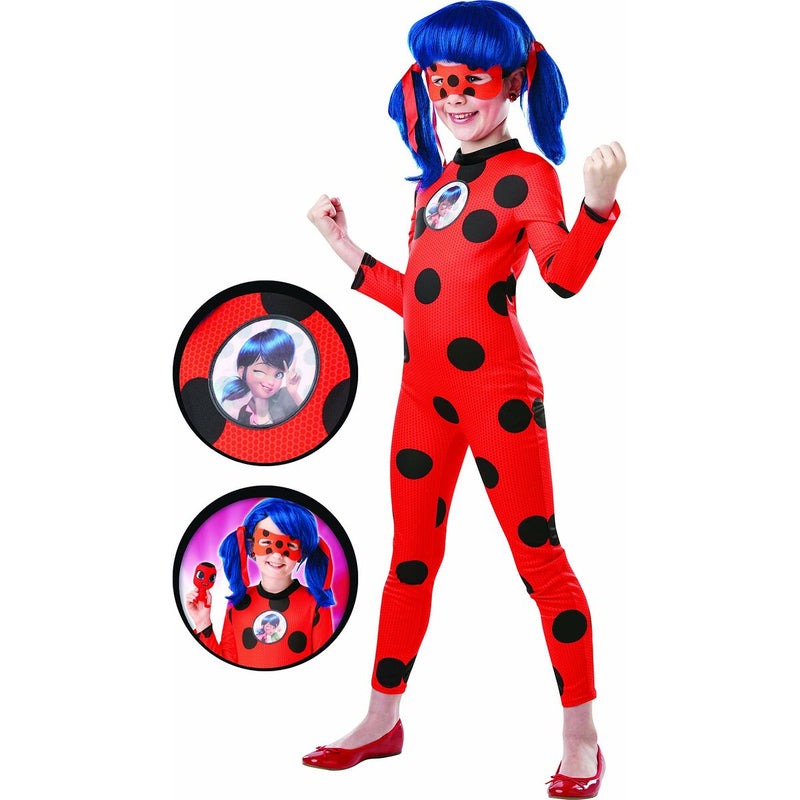 Costume per Bambini Miraculous Ladybug Deluxe 9-10 Anni Multicolore (Ricondizionati B)