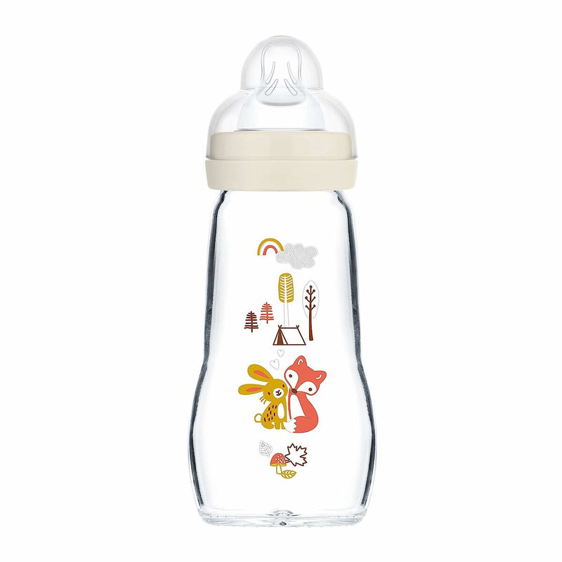 Biberón MAM Feel Good Glass 260 ml + 0 Meses (Reacondicionado A)