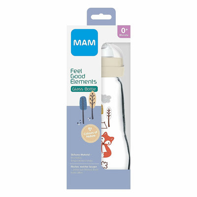 Baby's bottle MAM Feel Good Glass 260 ml + 0 Months (Refurbished A)