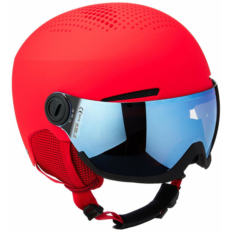 Casco da sci Alpina Zupo Visor Q Lite 48-52 cm Rosso (Ricondizionati B)