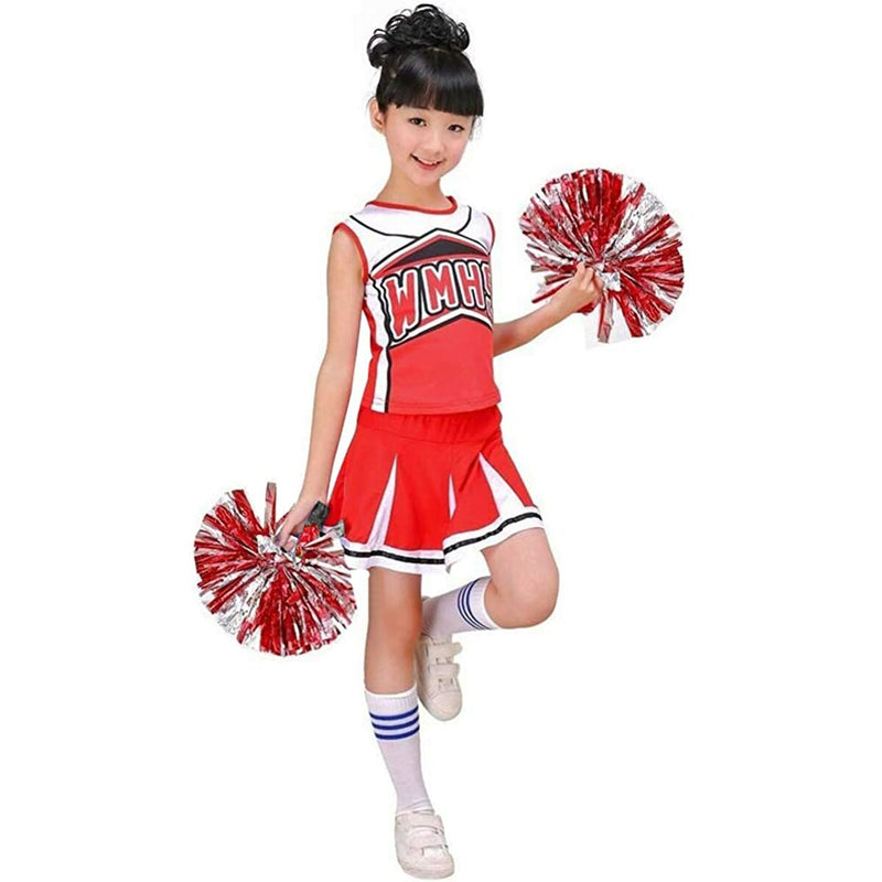 Costume per Bambini Cheerleader Rosso 150 cm (Ricondizionati B)