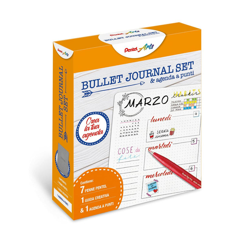 Set of Biros Pentel Bullet Journal Set 7 pcs (Refurbished C)